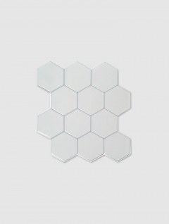 Deco Ceramico Hexag Blanco