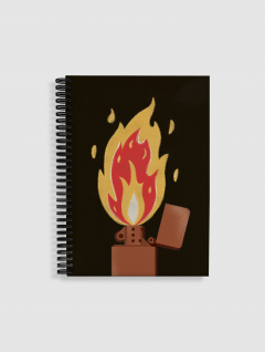 Cuaderno A5 Fuego